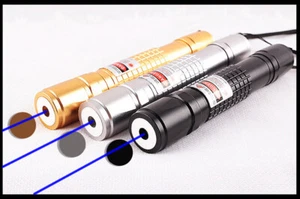 1mw Einstellbarer Fokus Blaulicht Stift Sichtbarer Lichtstrahl Taschenlampe 450nm - Bild 1 von 14