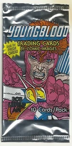 1992 YOUNGBLOOD - EMPTY WRAPPER - - PRODUCED BY COMIC IMAGES - Picture 1 of 1