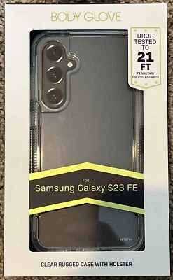 Body Glove Clear Rugged Case w/ Holster Clip for Samsung Galaxy S23 FE - Image 1 of 2