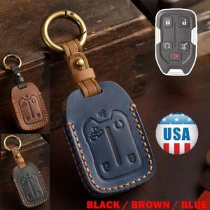 Funda protectora de cuero para llavero de coche de 5 botones para Chevy Silverado ACADIA NUEVO - Imagen 1 de 13