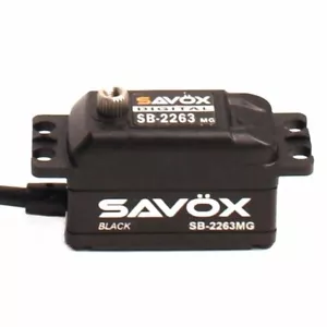 Servo digital sin escobillas Savox SB2263MG edición negra perfil bajo: 1/10 auto - Imagen 1 de 1