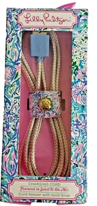 Lilly Pulitzer Phone Charging Cord 5’ Soliel It On Me 8 Pin To USB 2.0 NIB New - Photo 1 sur 2
