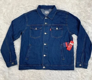 Budweiser Blue Jean Denim Jacket Size Small Cotton "Bud King Of Beers" New NWT - Picture 1 of 14