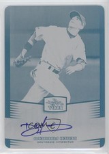 2012 Leaf Metal Draft Printing Plate Black 1/1 Deven Marrero #BA-DM1 Auto 0t3