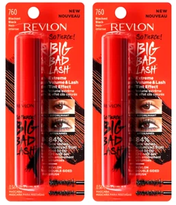 Revlon So Fierce! Big Bad Lash Extreme Volume & Lash, 760 Blackest Black, 2 Pack - Picture 1 of 2