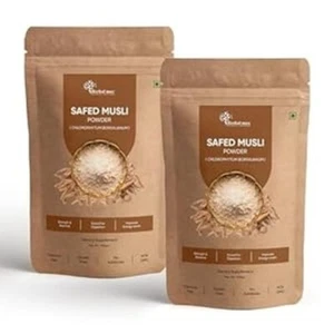 Herbal max Safed Musli in Polvere, 200gms | Musli in Polvere Bianca | Confezione da 2 - Foto 1 di 5