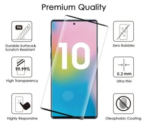Lot Full Cover Tempered Glass Screen Protector For Samsung Galaxy S10+ S10e N10 - Picture 1 of 2
