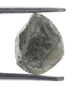 With Irregular Shape Grey Color 2.35 Ct Loose Rough Raw Natural Diamond - Picture 1 of 2