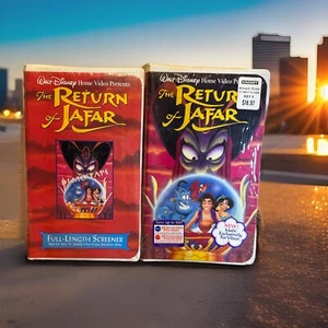 The Return Of Jafar VHS Clamshell Lot (2) Demo Screener Promo And Regular - Picture 1 of 20