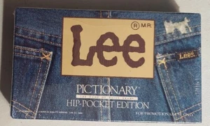 Pictionary Hip Pocket Edition Game Lee Jeans Exclusive Vintage 1985 New Sealed - Picture 1 of 3