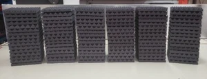 Acoustic Studio Soundproofing Charcoal Egg Crate 96 Tiles 12" x 12" x 1-1/2" - Picture 1 of 2
