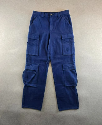 Heaven by Marc Jacobs Twill Pocket Pant Womens Small Navy Cargo Baggy Y2K Heavy - Image 1 of 4