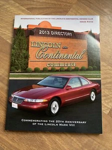2013 Directory Lincoln And Continental Comments Issue #311D - Picture 1 of 2