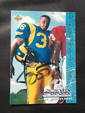 JEROME BETTIS STEELERS AUTOGRAPHED SIGNED 1993 UPPER DECK ROOKIE FOOTBALL CARD
