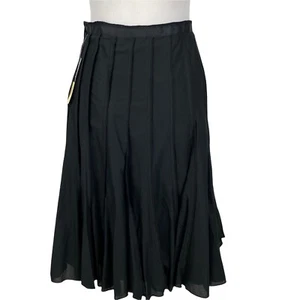 Nueva Falda Focus Lifestyle Para Mujer 14P Pequeña Negra Plisada Costuras Expuestas Trabajo - Imagen 1 de 11