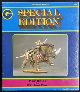 GRENADIER’S~WAR RHINO~SPECIAL EDITION~2533~METAL FIGURE~NEW~1991 - Imagen 1 de 6
