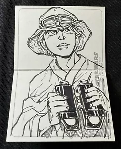 Croquis panoramique Luke Skywalker 2013 Topps Star Wars illustré un nouvel espoir 1/1 - Photo 1 sur 4