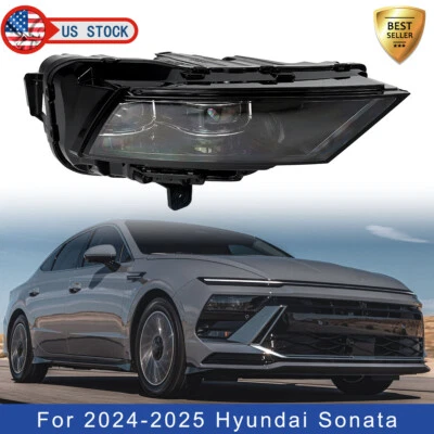 Right Passenger LED Headlight Assembly For 2024 2025 Hyundai Sonata Double Beam - Image 1 of 4