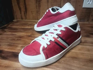 Tommy Hilfiger TWSPRUCE3 Womens Sneaker- Red and White Canvas 8M Lace Up - Picture 1 of 14