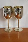 2 GRANDS VERRES COUPE A CHAMPAGNE MOËT & CHANDON OR / NEUF / ACRYLIQUE 20 cl
