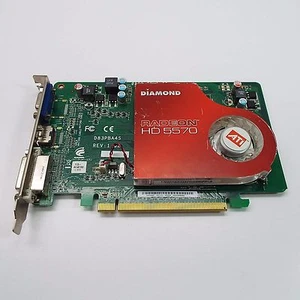 DIAMOND RADEON HD 5570 DIRECTX 11 5570PE31G 1GB 128-BIT DDR3 PCI VIDEO CARD C190 - Picture 1 of 4