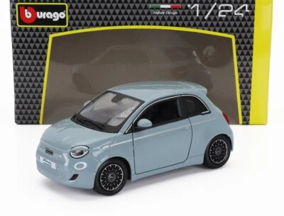 Fiat 500e 500 e 2023 Elettrica Light Blue Blu Burago 1:24 Bburago 1/24 Nuovo - Immagine 1 di 4