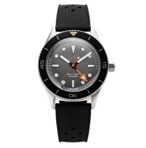 Undone Basecamp Explorer Automatic Titanium Black Gray Silicone Men's Watch - Picture 1 of 3