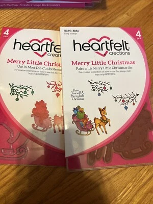 Heartfelt Creations Merry Little Christmas Stamp Die Set retirado Foto 1 de 4