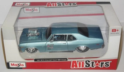 Maisto All Stars: 1970 Chevrolet Nova SS Coupe Blown Chevy Drag Car 1:24 - Image 1 of 4