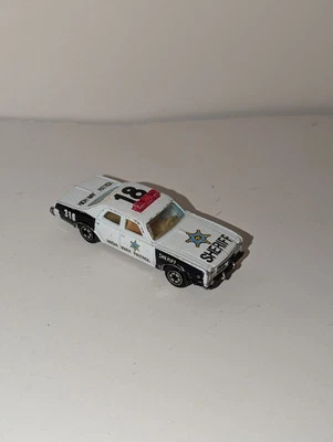 Vtg Yatming Dodge Monaco Sheriff Car Highway Patrol Factory Error "Dorge" - Image 1 of 4