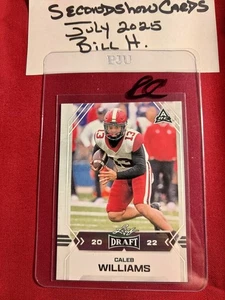 2022 Leaf Draft CALEB WILLIAMS Rookie RC Card #5 Bears - Picture 1 of 2
