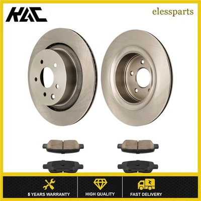 Rear Brake Rotor Pads and Brakes Rotor Pad kit For Infiniti G37 2008 09-2012 New - Image 1 of 4