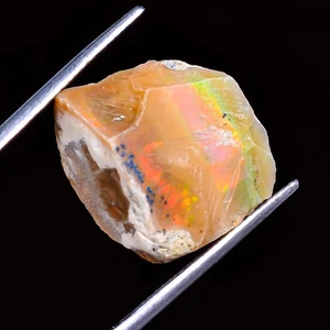 100% Natural Ethiopian Opal Rough , Fire Opal Rough 15.10 CT 15x17x11 mm CS_189 - Picture 1 of 6