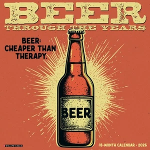 Cerveza—Through the Years 2026 12" x 12" Calendario de Pared (Envío Gratis) - Imagen 1 de 5
