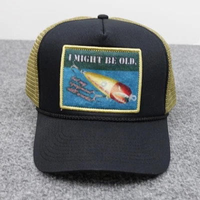 Кепка Bass Pro Shops с застежкой сзади черная оливковая сетка нашивка для дальнобойщиков рыболовная мужская - Изображение 1 из 4