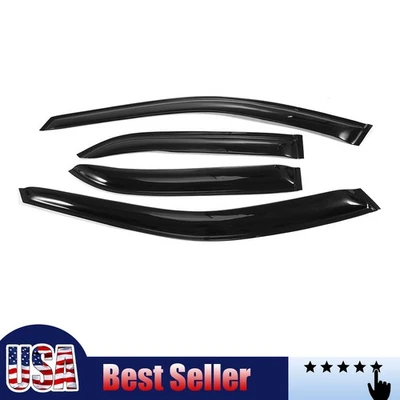 Window Visor For Honda Accord Sedan 1998-2002 JDM Deflector 4PCS BLACK Foto 1 de 4