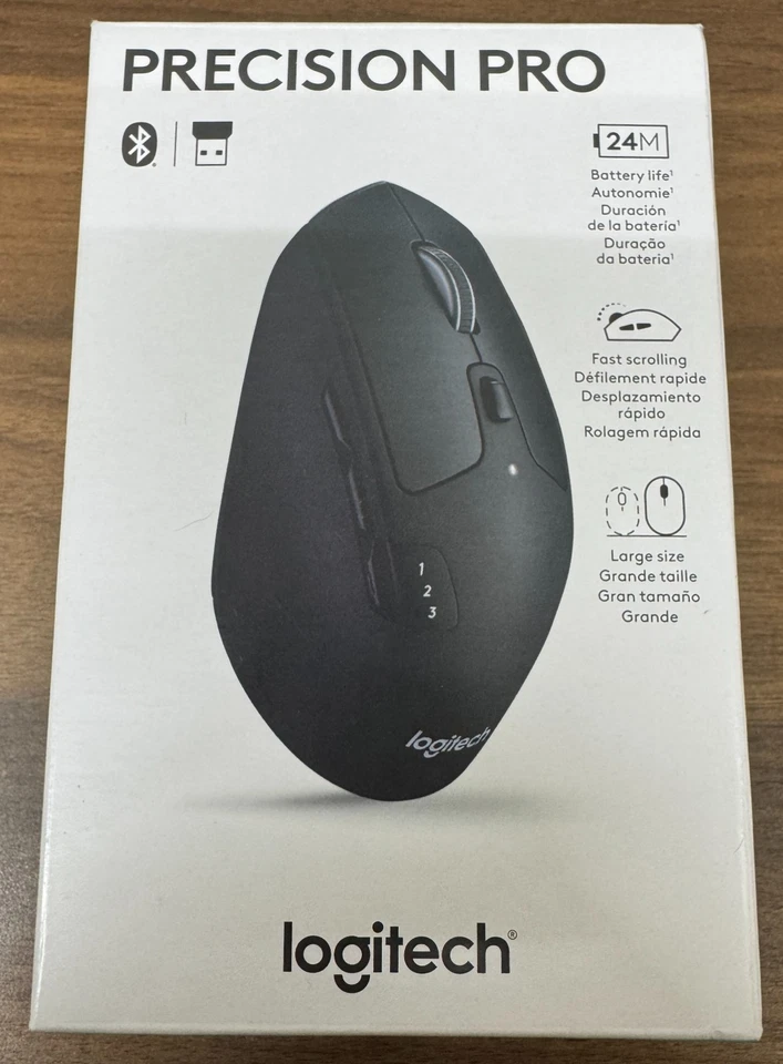 Logitech Precision PRO Optical USB Wireless Gaming Mouse Black 910-007450