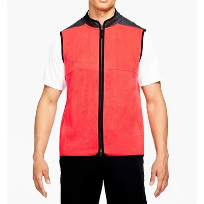 NUEVO CHALECO VICTORIA NIKE GOLF THERMA-FIT $65 DA2905-631 PISTA ROJO/GRIS HUMO MEDIANO Foto 1 de 4