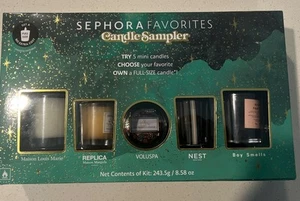 Sephora Mini Juego de Muestreador de Velas CON CERTIFICADO NUEVO EN CAJA Juego de Regalo 5 Velas - Imagen 1 de 5