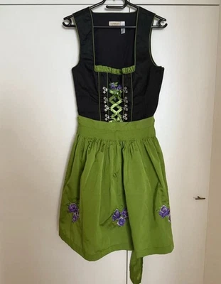 Landhaus Dirndl Trachtenkleid mit Schürze - XS - Bild 1 von 4