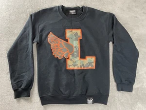 Leaders 1354 Never Follow Baumwoll-Sweatshirt schwarz Herren S geflügeltes Tarnmuster L hergestellt in den USA - Bild 1 von 12