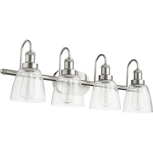 Quorum International 508-4-65 Fort Worth Bathroom Vanity Light Satin Nickel - Picture 1 of 1