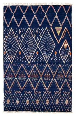 Alfombra tradicional de lana oriental anudada a mano de 5'9" x 9'2" Foto 1 de 4