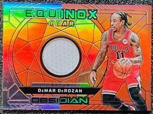 DeMar DeRozan 2023-24 Obsidian #EG-DER Equinox Gear Orange Flood /99 (MEM) - Picture 1 of 2