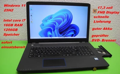 Medion Erazer P7648 Multimedia 17,3" Zoll TURBO i7  16GB RAM DVD Win 11 25H2 - Bild 1 von 4