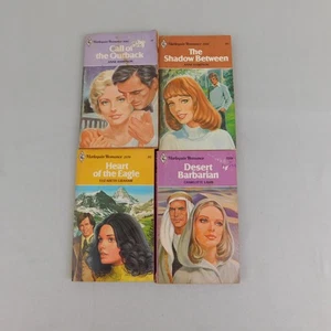 4pc Lot Vintage 70s Harlequin Romance Novels Fiction Paperback Books #A106 - Bild 1 von 14