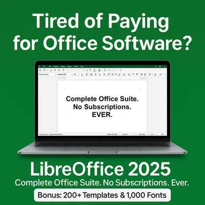 Libre Office for Windows – Complete Office Suite, No Subscription, Easy Install - Image 1 of 4