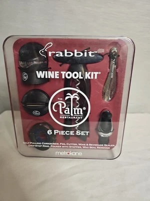Palm Rabbit- Wine Tool Kit. (6 Piece) Black  - Image 1 of 3