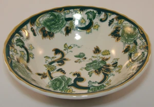Masons Ironstone Mandalay Chartreuse 6 1/4" Dessert Cereal Coupe Bowl Excellent - Picture 1 of 7