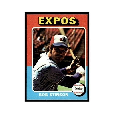 Bob Stinson 1975 Topps #471 Montreal Expos Baseball Card EX - Image 1 of 3